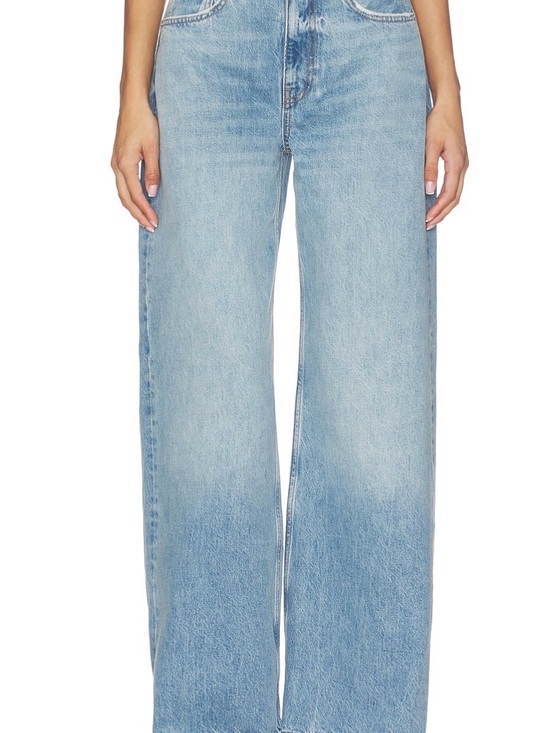 Anine Bing Denim - Anine Bing Light Blue Wide-Leg Denim Jeans Lewis jeans